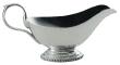 Decorated saucer boat in silver plated - Ercuis